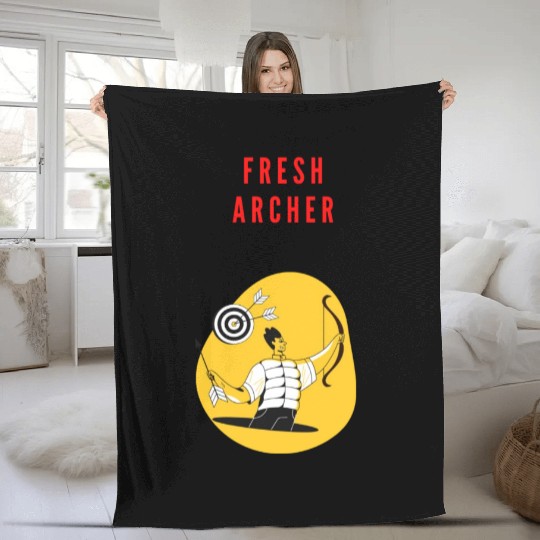 fresh archer Fleece Blankets
