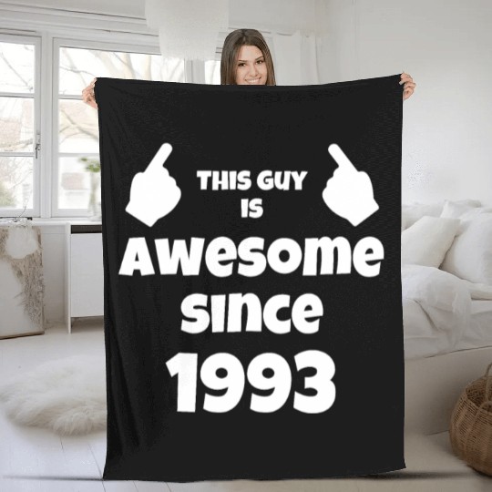 30th Birthday Vintage 1993 Fleece Blankets