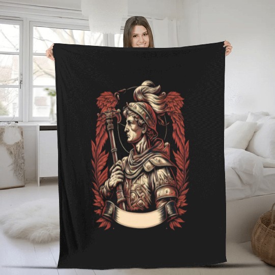 Firefighter Prayer St. Florian Saint of Fleece Blankets