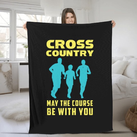 Cross Country Course Fleece Blankets