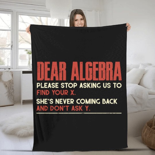 Algebra, calculus, science, mathematics Fleece Blankets