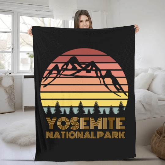 Yosemite National Park Fleece Blankets