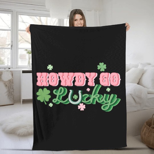 Howdy Lucky Charm Fleece Blankets