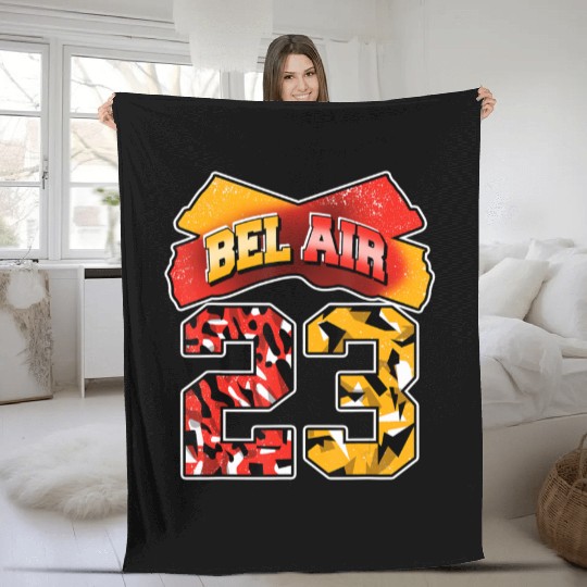 Fresh Air Number 23 Citrus 7s Matching Fleece Blankets