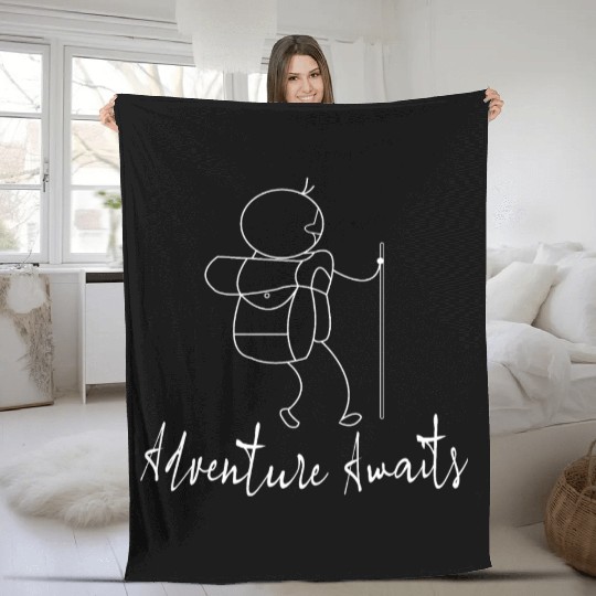 Adventure Awaits Fleece Blankets