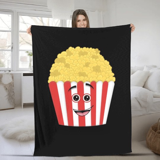 Cinema a cool popcorn Fleece Blankets