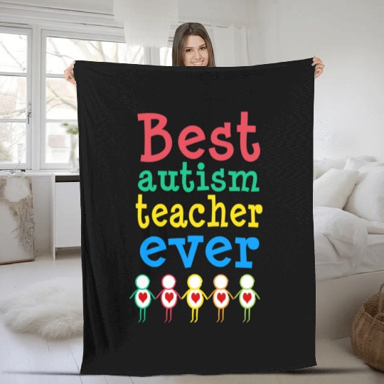Autism Teacher Gift Fleece Blankets