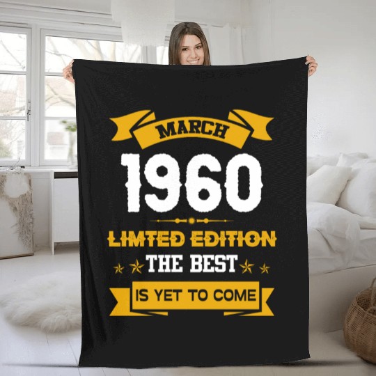 March 1960 Birthday Surprise Fleece Blankets