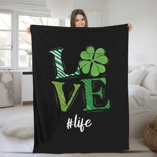 Love Life St. Patrick's Day Shenanigans Fleece Blankets