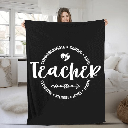 Teacher Appreciation Round Circle Fleece Blankets