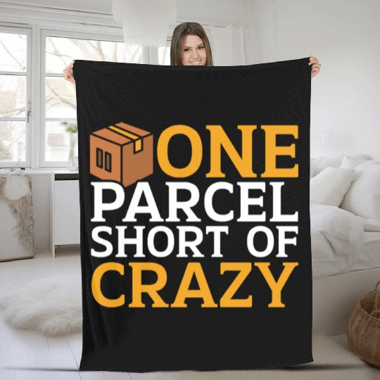 Postal Worker Mailman Delivery Mail Escort Fleece Blankets