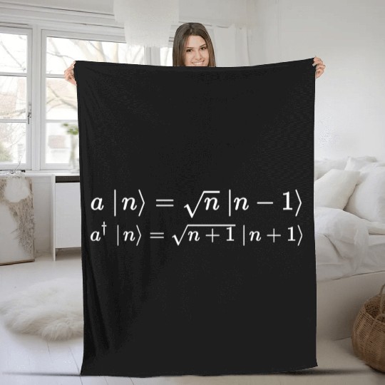 annihilation operator, quantum physics Fleece Blankets