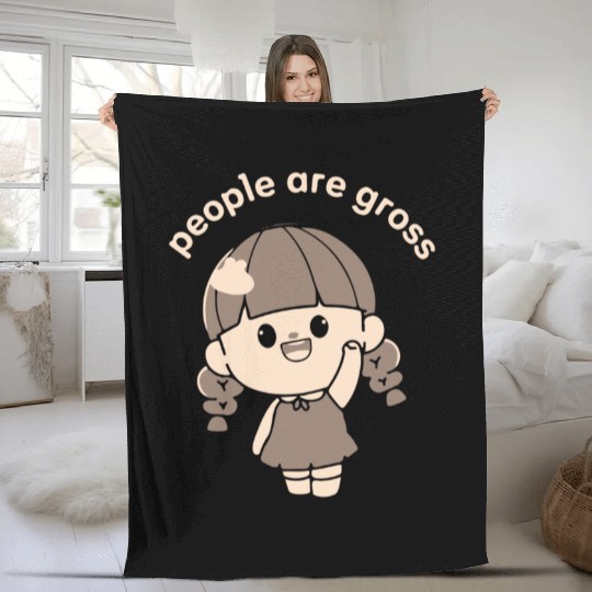 Ew People Fleece Blankets