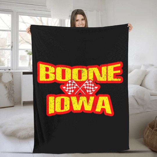 Boone Iowa IA Midwest Hobby Stock Modified Race Ca Fleece Blankets