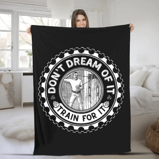 Fitness motivation and design. Fleece Blankets