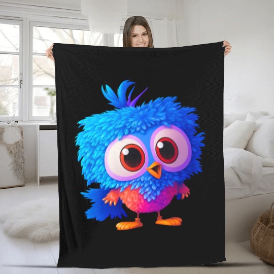 Beautiful cute owl Fleece Blankets