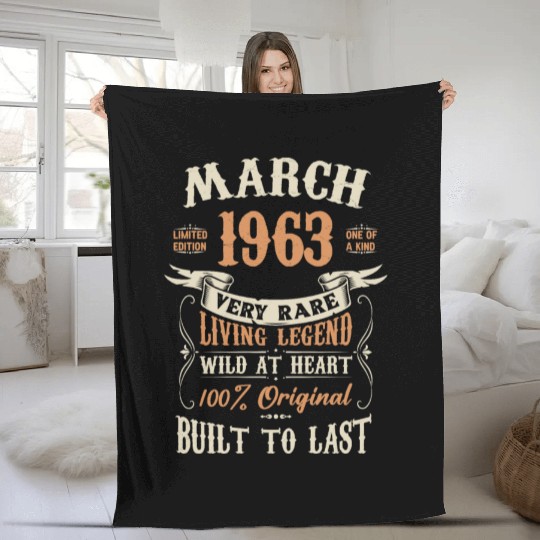 March 1963 Birthday Surprise Fleece Blankets