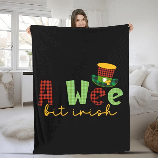 A Wee Bit Irish Sublimation Fleece Blankets