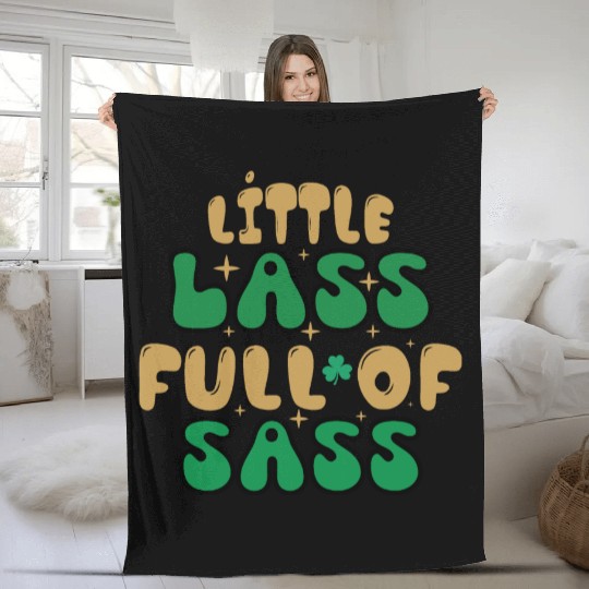 Little Patricks Day Sublimation Fleece Blankets