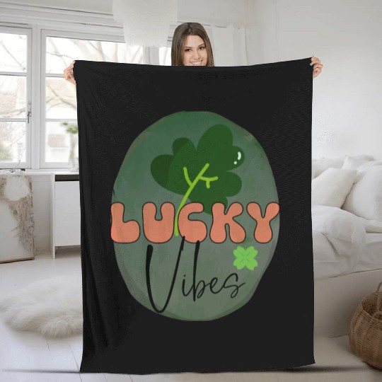 LuckyPatricks Day Sublimation Fleece Blankets