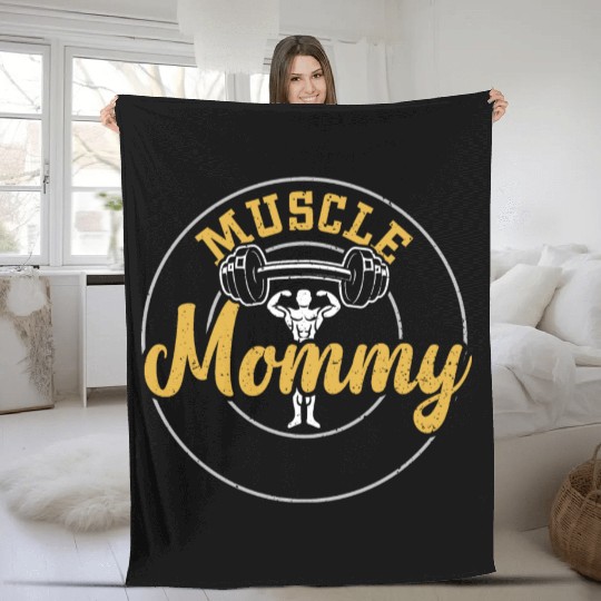 Muscle Mommy - Gym Fleece Blankets