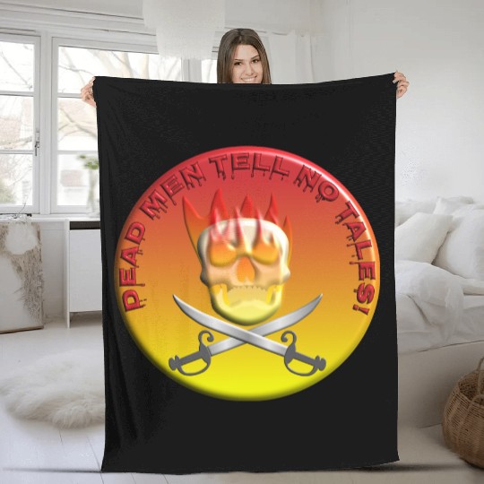 Dead men tell no tales Fleece Blankets