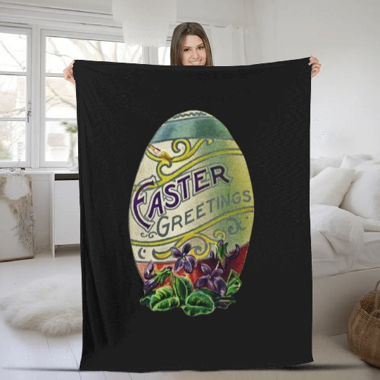 Vintage Easter Fleece Blankets