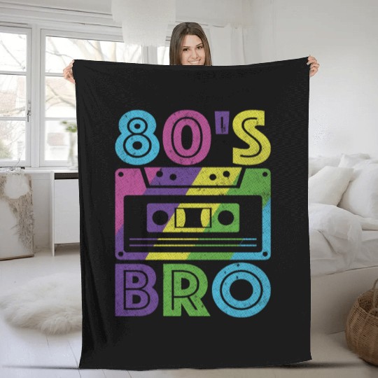 80s Bro Retro Cassette Fleece Blankets