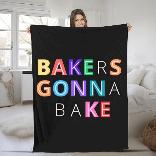 Bakers gonna bake Fleece Blankets