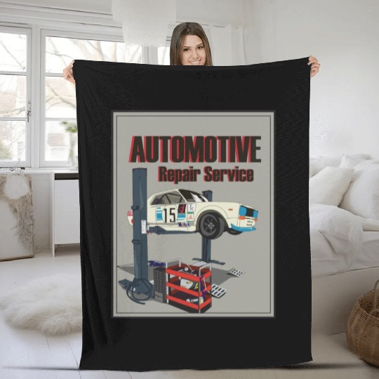 Automotive repair service Fleece Blankets