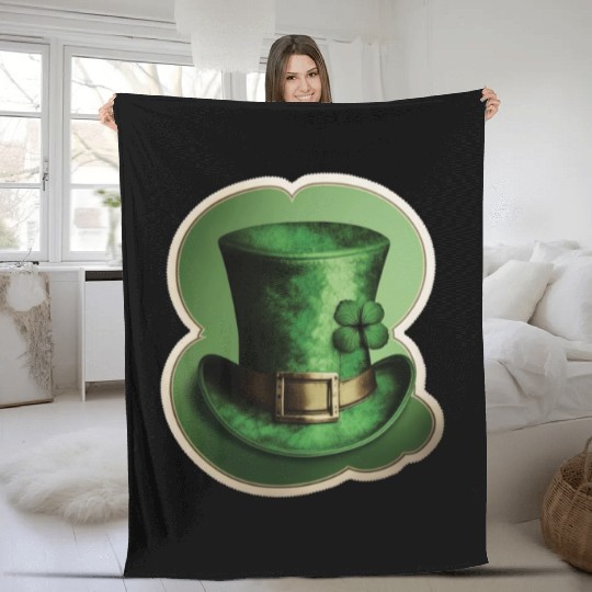 St Patrick's Day Novelty Irish Fancy Dress Leprech Fleece Blankets