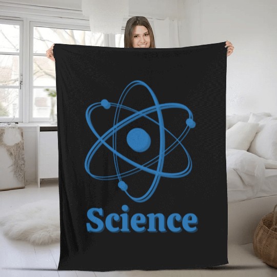 Atom Science Science Electron Molecule Physics Fleece Blankets