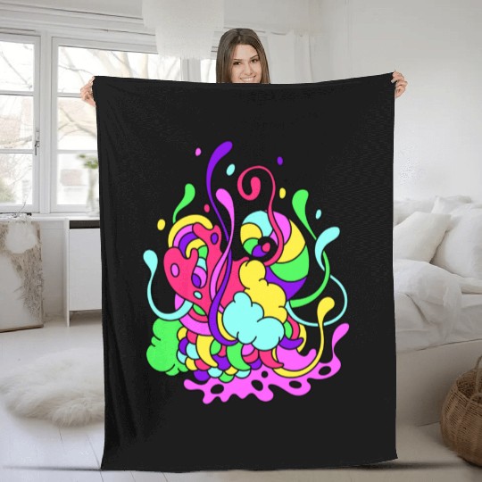 Fleece Blankets colorful background