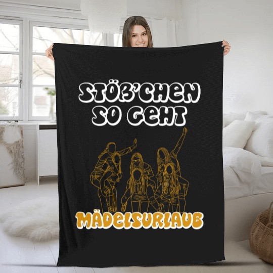 Cheers girls trip girls vacation Spring Break Fleece Blankets
