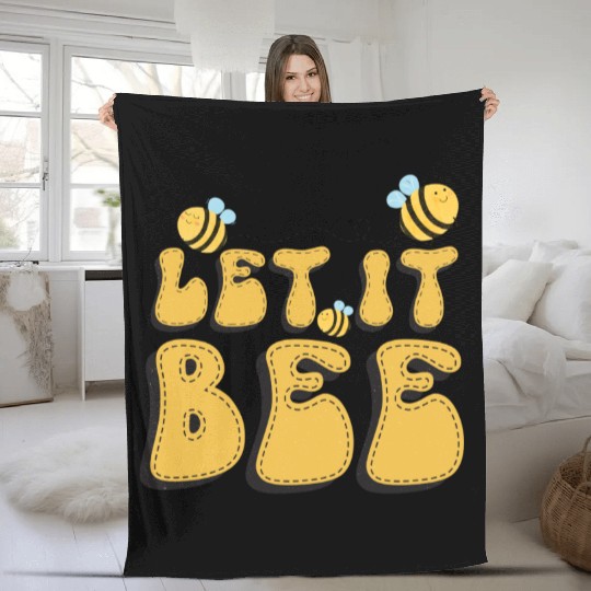 Let it bee Fleece Blankets
