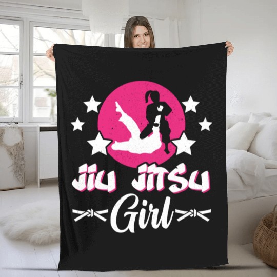 Brazilian Jiu Jitsu MMA Bjj Hugger Fleece Blankets
