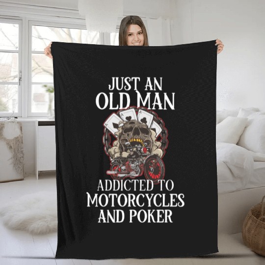 Poker Casino Poker Player Gambling Roulette Gift Fleece Blankets