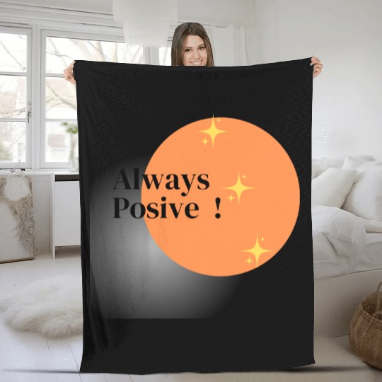 positive attitude Fleece Blankets