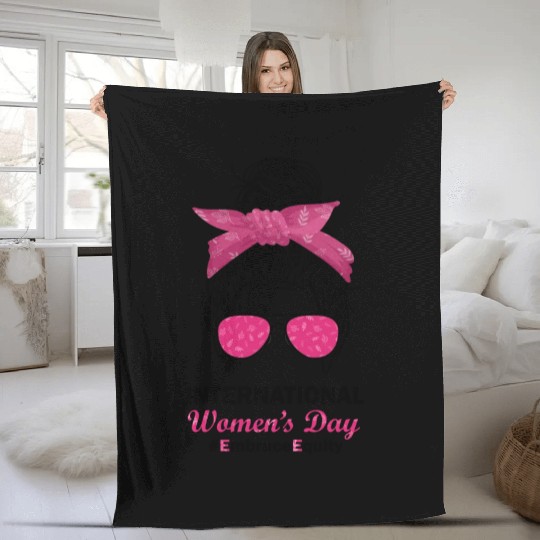 International Women's Day 2023 Embrace Equity Fleece Blankets