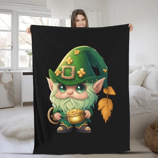 St. Patrick's Day Elf Saint Patricks Day Outfit Fleece Blankets