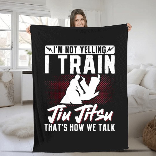Brazilian Jiu Jitsu MMA Bjj Hugger Fleece Blankets