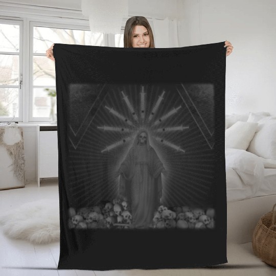 Holy Death Fleece Blankets