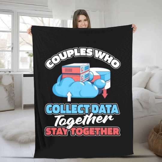 Data Scientist Data Analyst Couple Fleece Blankets