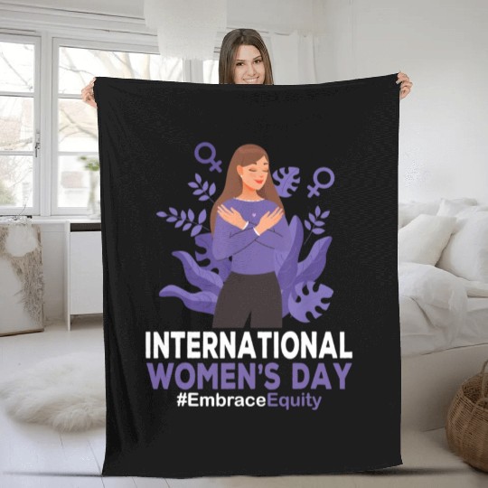 International Women's Day 2023 8 March IWD Embrace Fleece Blankets