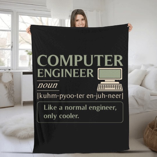 Computer Engineer definition Fleece Blankets