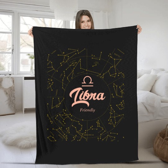 Libra Friendly Astronomy Fleece Blankets