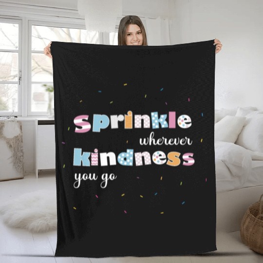 Sprinkle Kindness Fleece Blankets