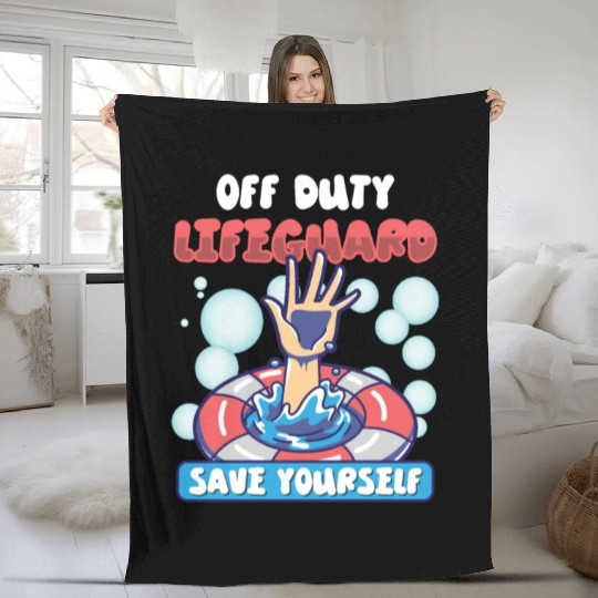 Swimmer Scuba Diving Lifeguard Water Sport Fleece Blankets