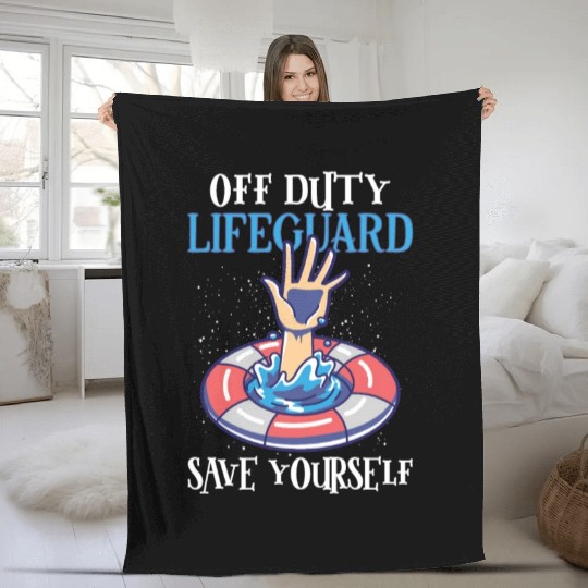Swimmer Scuba Diving Lifeguard Water Sport Fleece Blankets