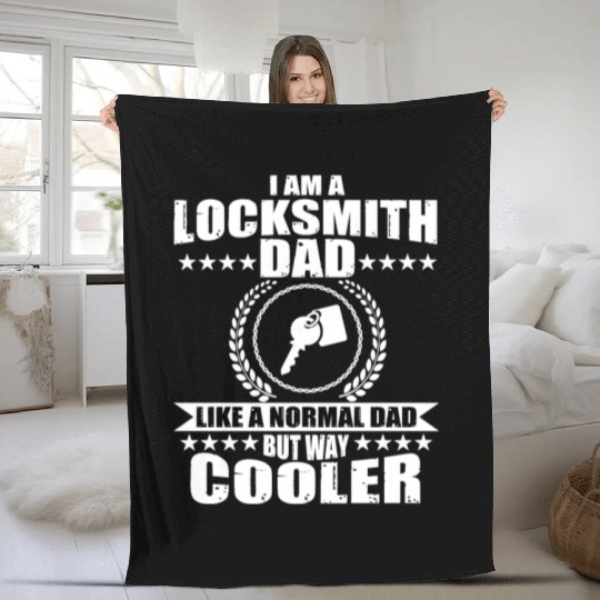 Great Locksmith Dad For Men Fleece Blankets
